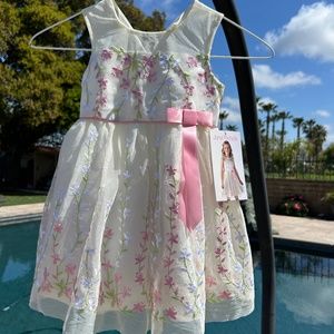 Spring Jona Michelle Dress Stunning Detail Buttercream BRAND NEW Easter Princess